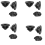 100PCS Cable Railing Rubber Grommets for 1/8In 5/32In 3/16In Cables 1