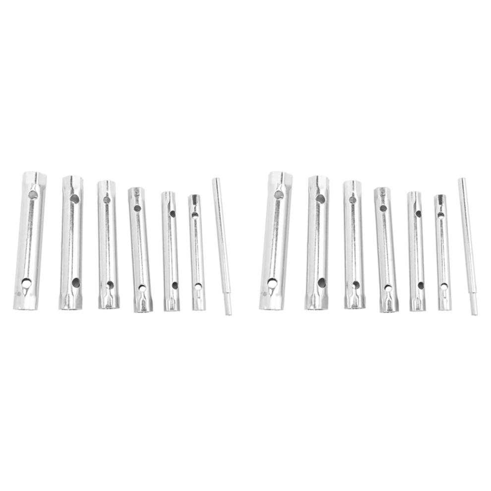 6Pc 8-19Mm Metric Tubular Box Wrench Set Tube Bar Spark-Plug 4713001667283