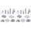 120Pcs Shelf Pegs Kit, 5 Styles Shelf Pins Shelf Support Pegs 1