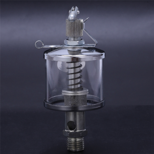 50mL Engine Machine Lubricator Oil Drip Feed Oiler Clear+Silver 2