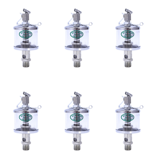 50mL Engine Machine Lubricator Oil Drip Feed Oiler Clear+Silver