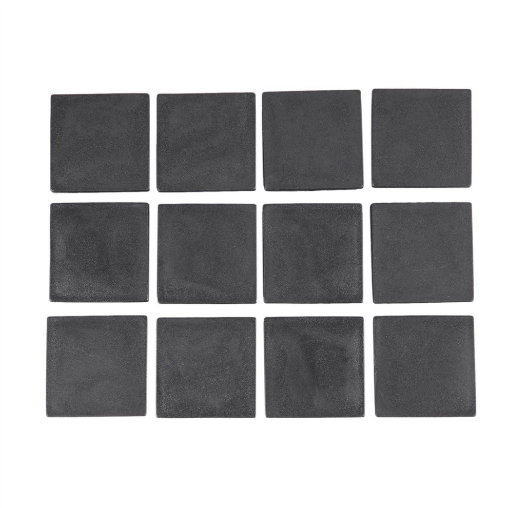 50Mm X 50Mm Plastico Cuadrado Tapa Tubo Plaquitas 12 Piezas 4713001680657
