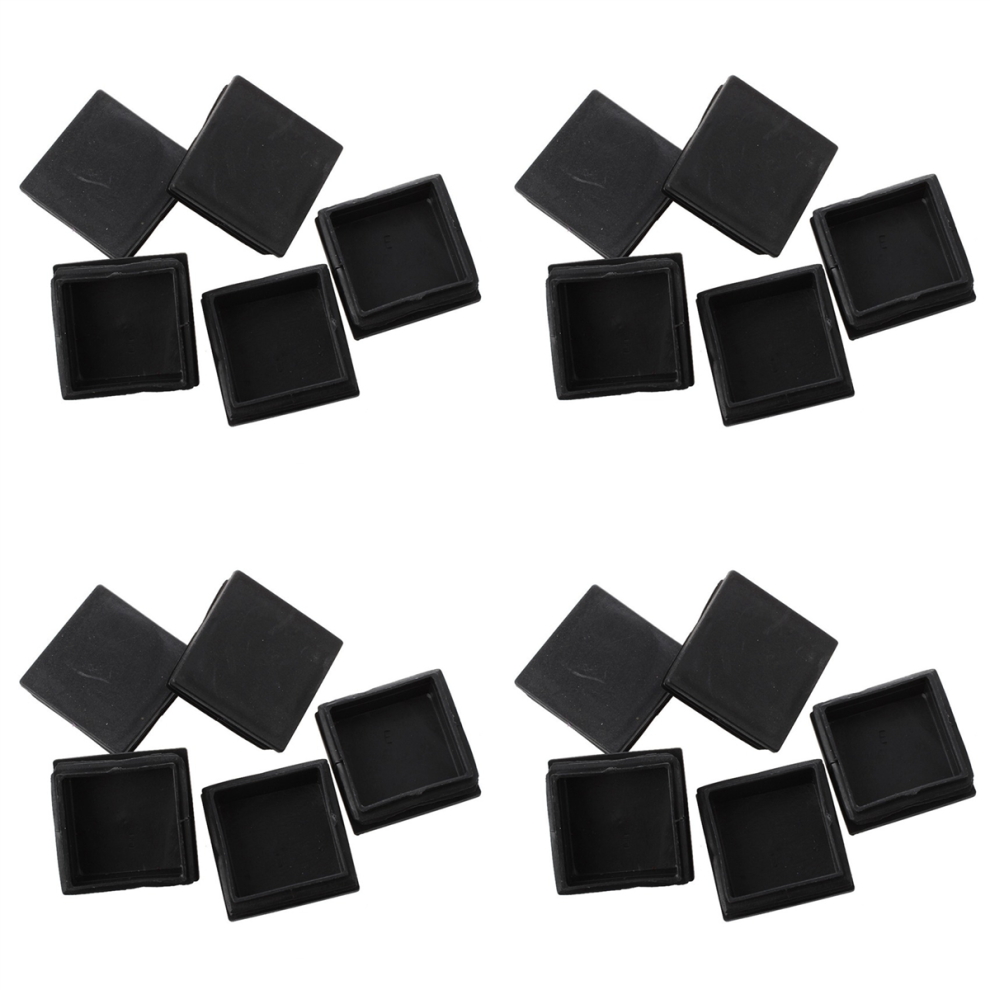 5Pcs Plastic Square Blanking End Caps Tubing Tube Inserts 50Mm X 50Mm 4713001680862