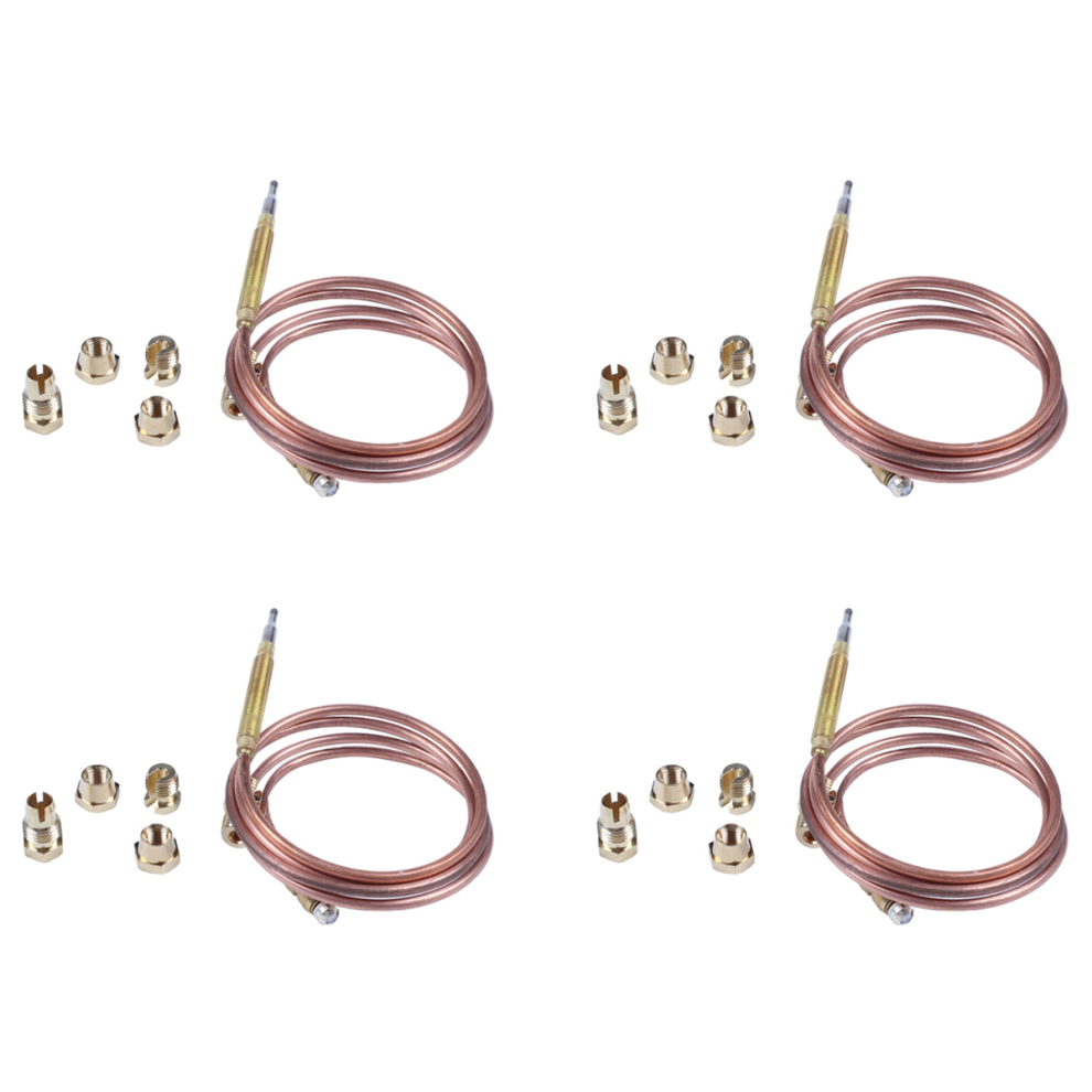 900Mm Gas Stove Universal Thermocouple Kit M6x0.75 With Spilt Nuts 4713001681647