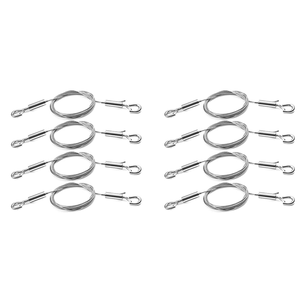 4Pcs 2M X1.5mm Adjustable Picture Hanging - Stainless Steel Wire Rope 4713001660338
