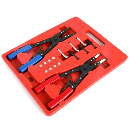 2 Pc.10 inch Ratchet Type Circlip Remover Installer Snap Ring Pliers 1