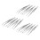 4Pcs/Set Precision Tweezers Stainless Steel Thick Electronics Forceps 1