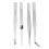 4Pcs/Set Precision Tweezers Stainless Steel Thick Electronics Forceps 2