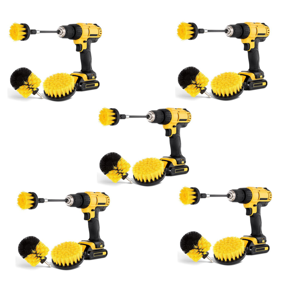 4Pcs Combinate Power Scrubbing Brush For Car Cleaning 4713001685263