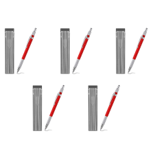 Welders Pencil with 12PCS Refills, Fabrication, Red
