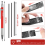 Welders Pencil with 12PCS Refills, Fabrication, Red 7