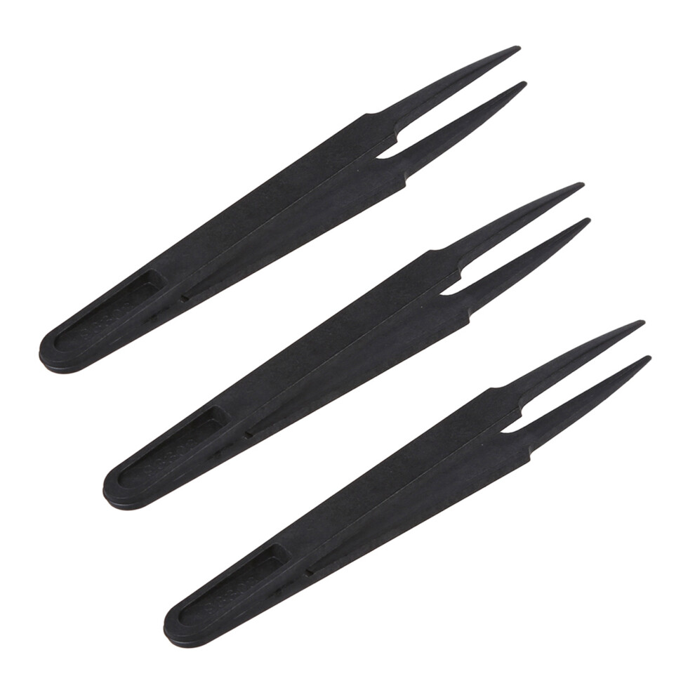 En Plastique Noir Anti-Statique Repair Tool Pince A Epiler 4713001687915