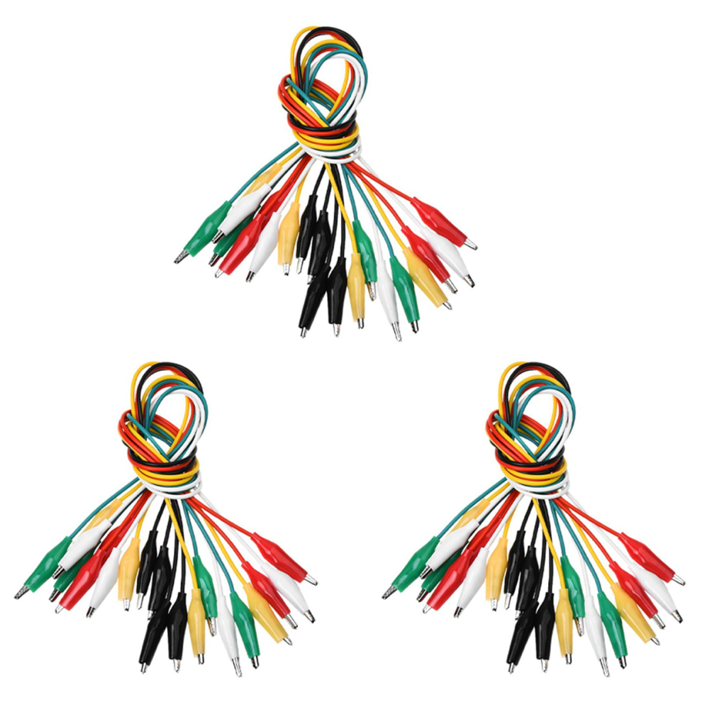 10Pcs Double Ended Alligator Clips Test Lead 50Cm 4713001686802