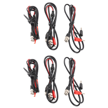 BNC to Alligator Crocodile Clips, to Hook Leads, to Male Plug Cable