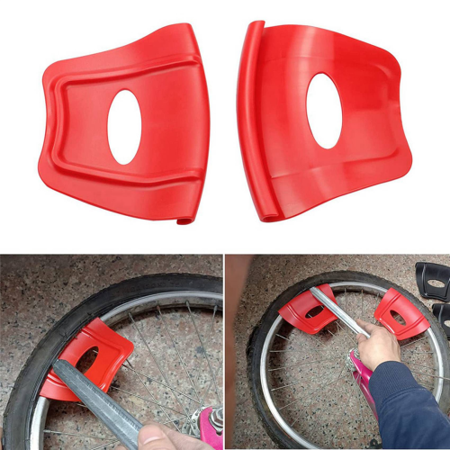 Wheel Rim Shield Protector Tool for Motorcycle Bike ATV 2PCS, Red 1