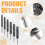 Wire Brush for Power Drill Cleaning Wire Brush with Hex Shank Handle 4