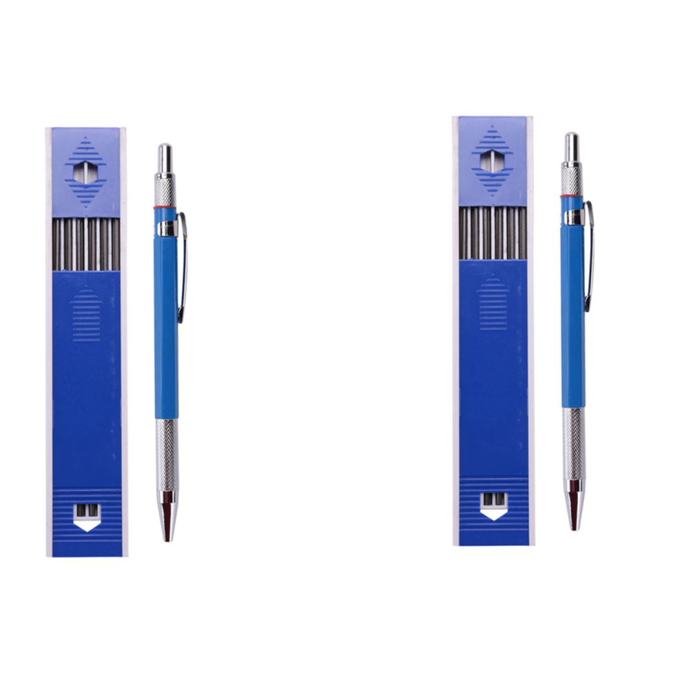 Welders Pencil With 6Pcs Round Refills, 2.0 Mm For Pipe Fitter 4713001684471