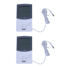 Digital thermometer inside outside temperature probe