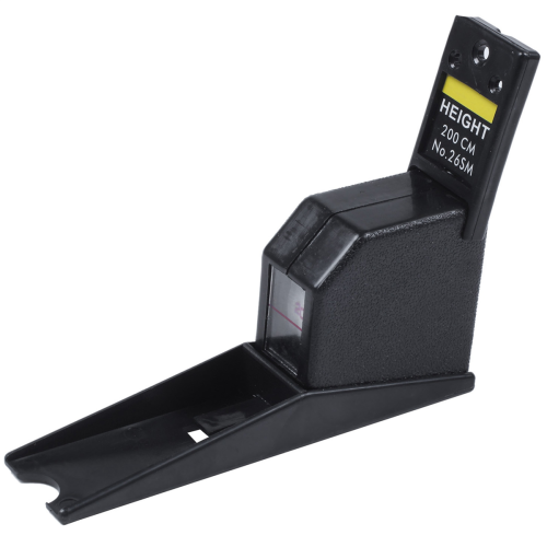 200Cm Stadiometer Black Wall Mounted Height Meter Growth Ruler 1