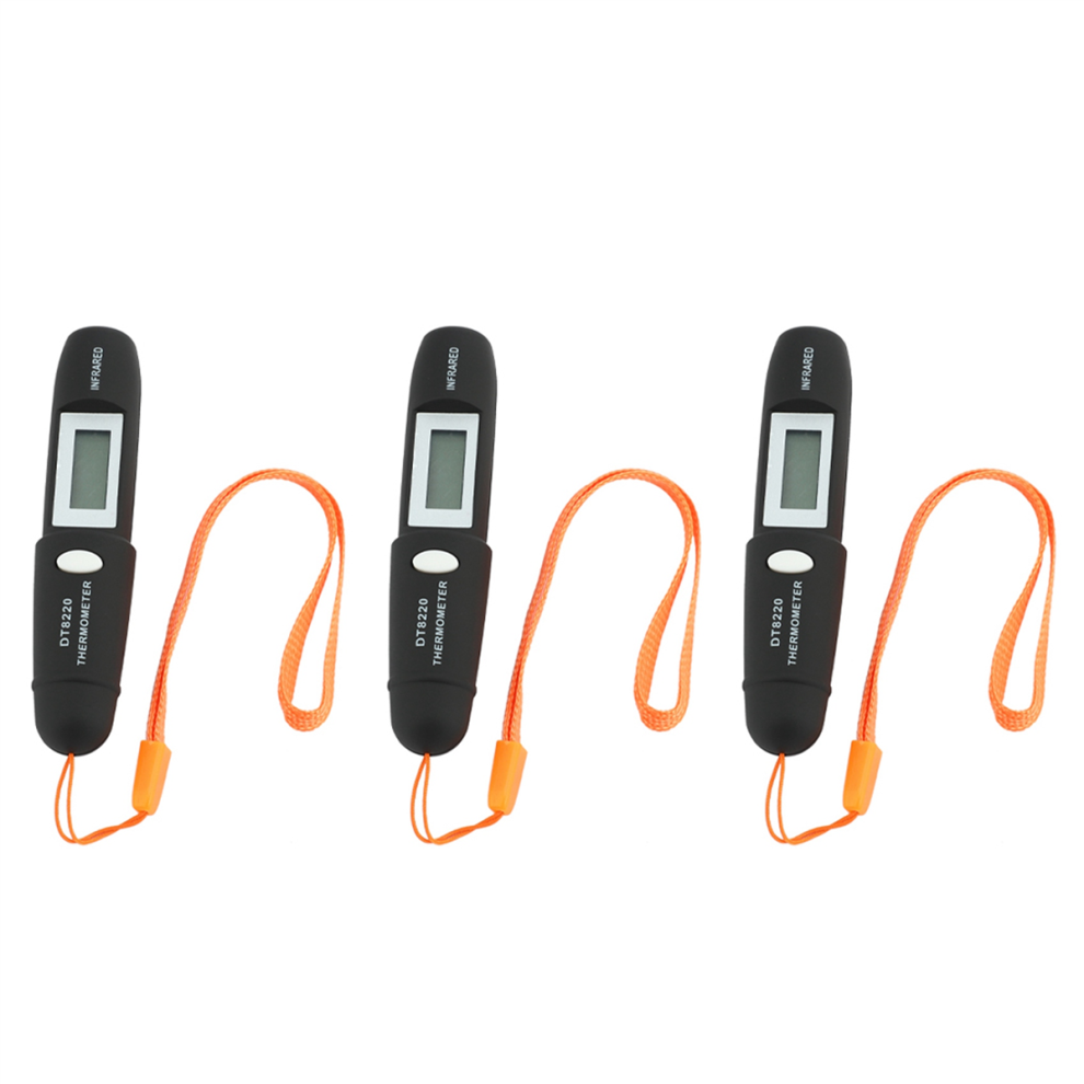 Non-Contact Infrared Thermometer Temperature Measuring DT8220 Black