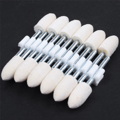 12 Pcs Polishing Buffing Tool 8.5mm Conical Mounted Felt 2