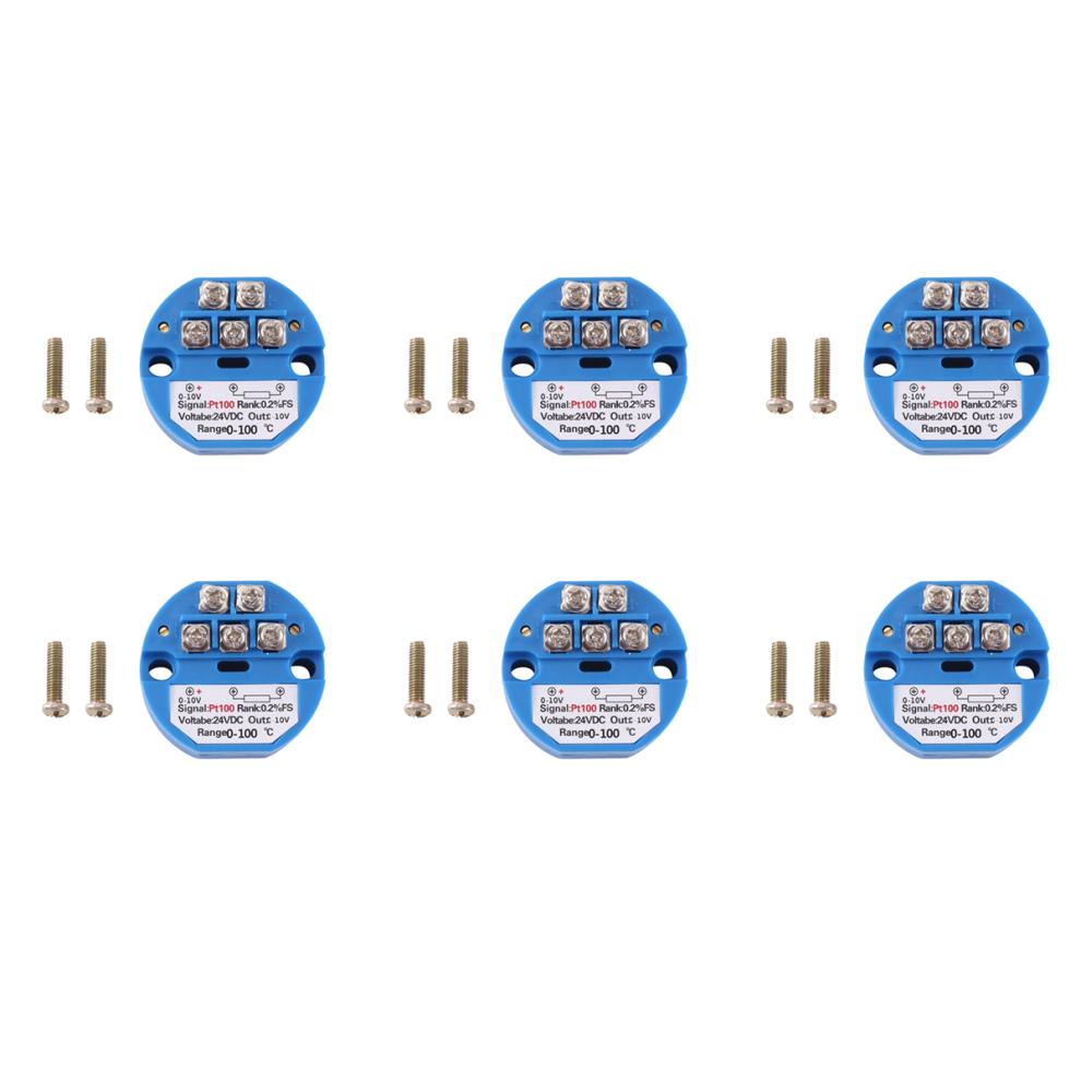 PT100 Type to 0-10V 0-100 Degree RTD DC24V Temperature Transmitter