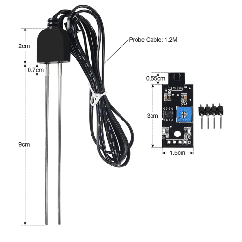 3 Sets Soil Moisture Sensor, with Probe 2