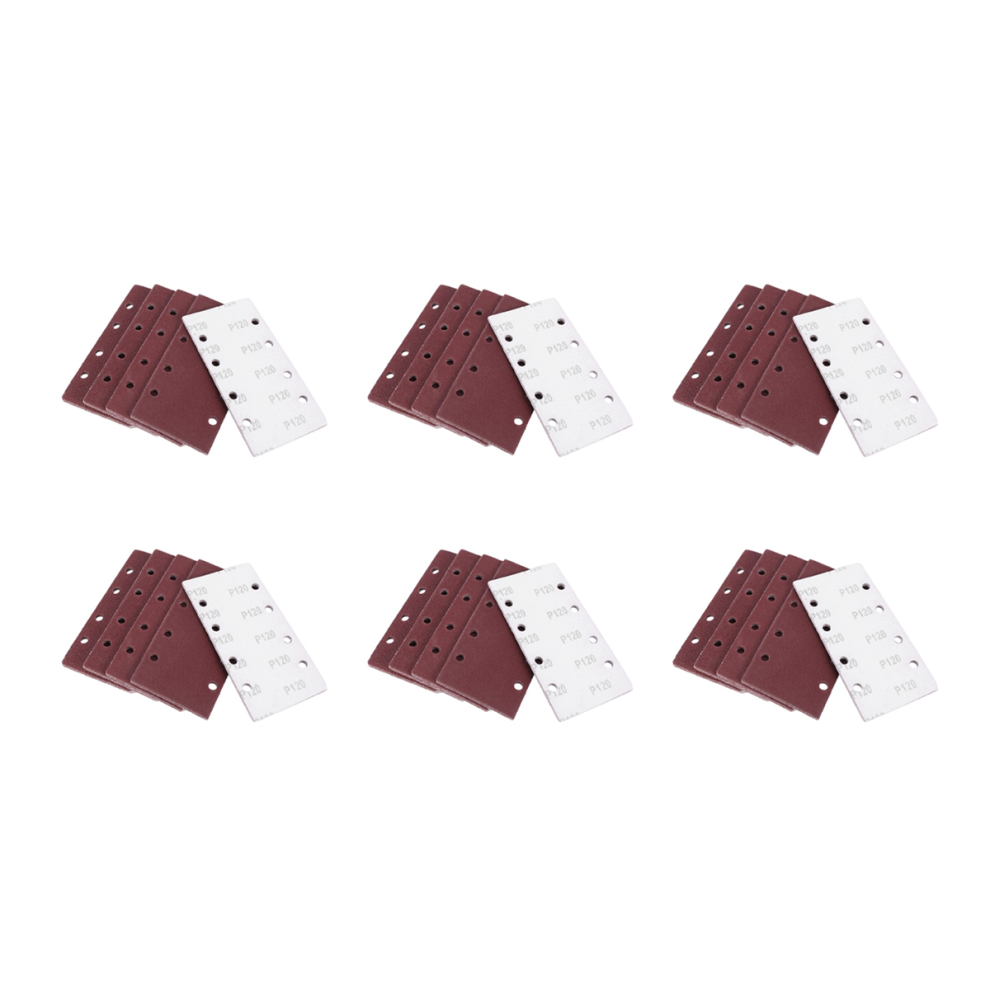 25Pcs Sanding Pads 93X185mm Grits 40/60/80/120 Fit Multi-Sander 4713001603366
