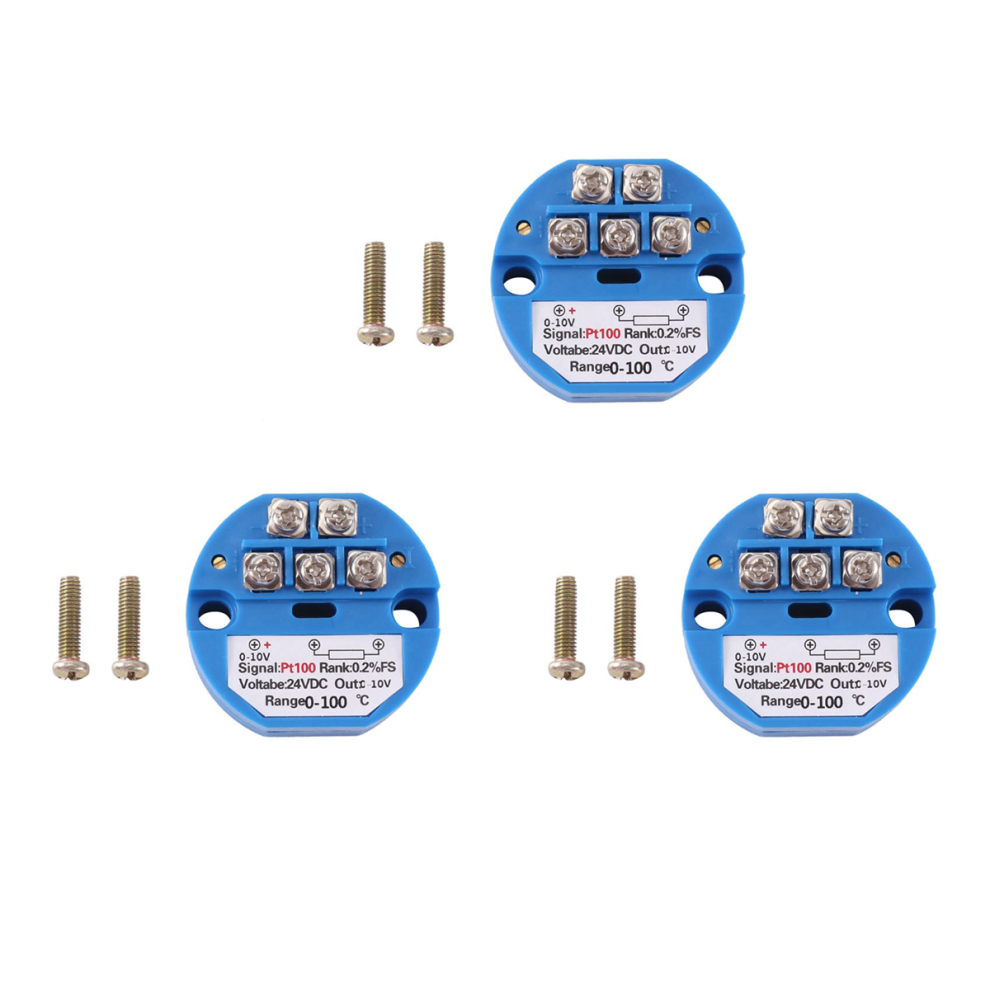 PT100 Type to 0-10V 0-100 Degree RTD DC24V Temperature Transmitter