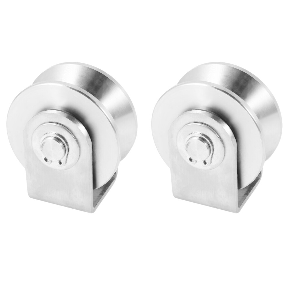 2 Inch V Type Pulley Roller 304 Stainless Steel Sliding Gate Roller 4713231965838