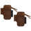 Handmade Leather Sheath Folding Knife Flashlight Holder Brown 1