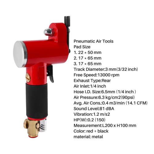 Pneumatic Air ToolsDiameter Track Finger Sander Polishing Machine 2