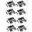4Pcs/Set Iron Wardrobe Cabinet Wheel Cabinet Sliding Door Roller Set 1