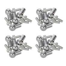 6mm Male Female Thread L Shaped Ball Joint Rod End Bearings 4pcs