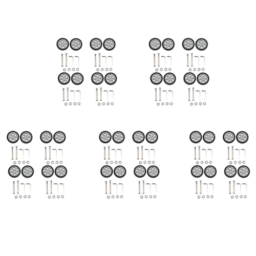8X Luggage Accessories Wheels 55X12Mm