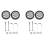 2X Luggage Accessories Wheels 55X12Mm 1