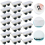 20 Pieces Self Adhesive Wheels Caster Cart on Wheels Boxes Caster 5