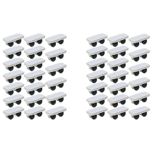20 Pieces Self Adhesive Wheels Caster Cart on Wheels Boxes Caster