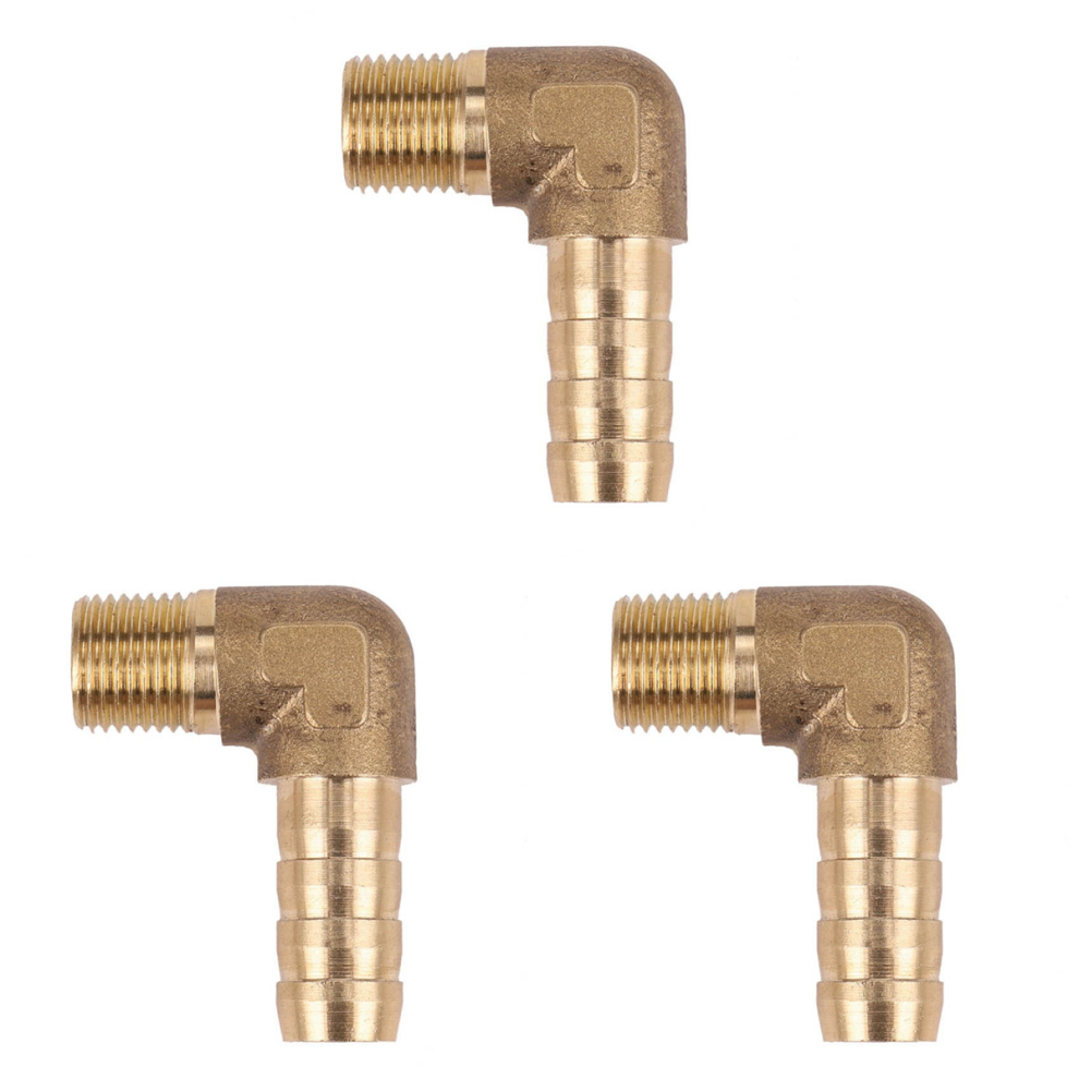 Male Thread 90 Degree Brass Elbow Barb Coupler Connector 4713231959257