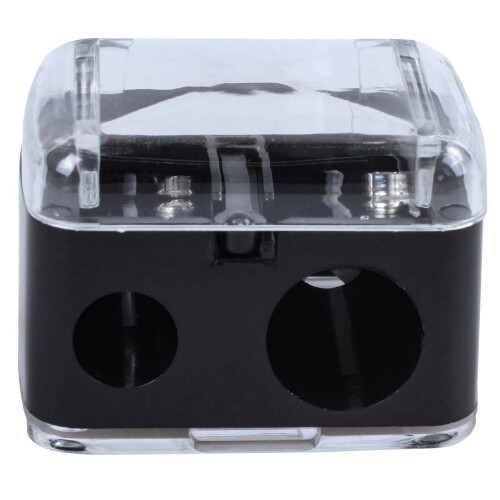 Precision Cosmetic Pencil Sharpener for Eyebrow Eyeliner 2 Holes 2