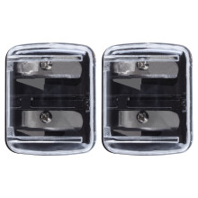 Precision Cosmetic Pencil Sharpener for Eyebrow Eyeliner 2 Holes