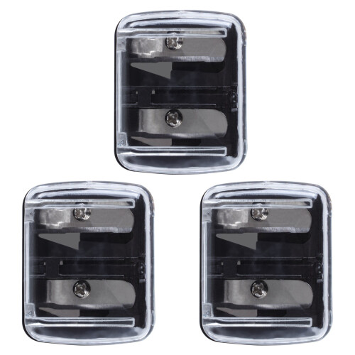 Precision Cosmetic Pencil Sharpener for Eyebrow Eyeliner 2 Holes