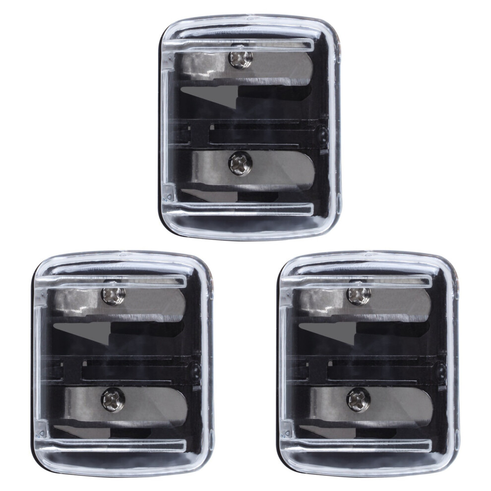 Precision Cosmetic Pencil Sharpener for Eyebrow Eyeliner 2 Holes