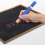 1 pcs Black Aluminum alloy Chalk Keeper Holder (blue) 6