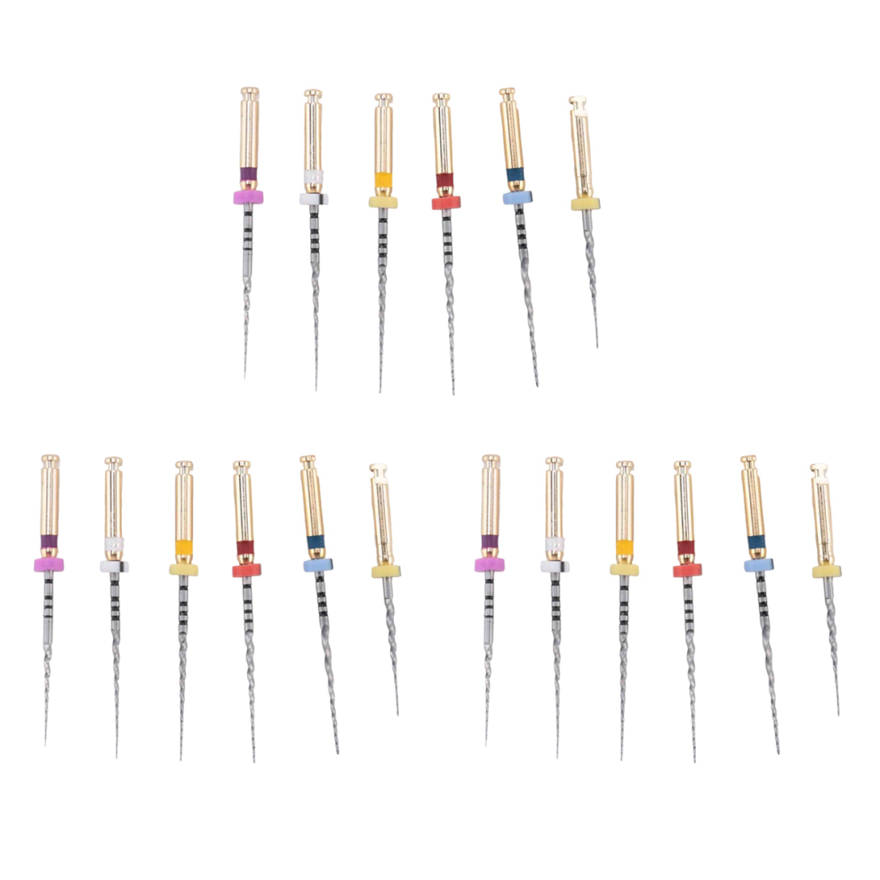Gold Rotary Files,6Pcs Memory Files,Assorted 25Mm 4713001694340