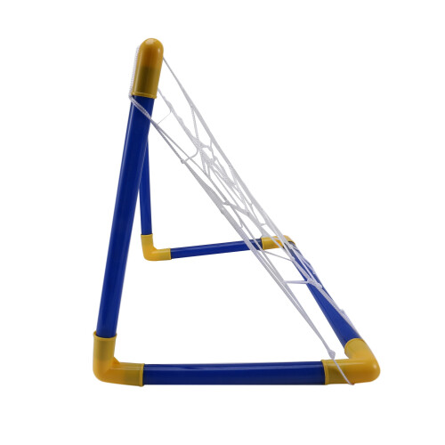 Folding Mini Football Soccer Goal Post Net Set with Pump Gift Plastic 2