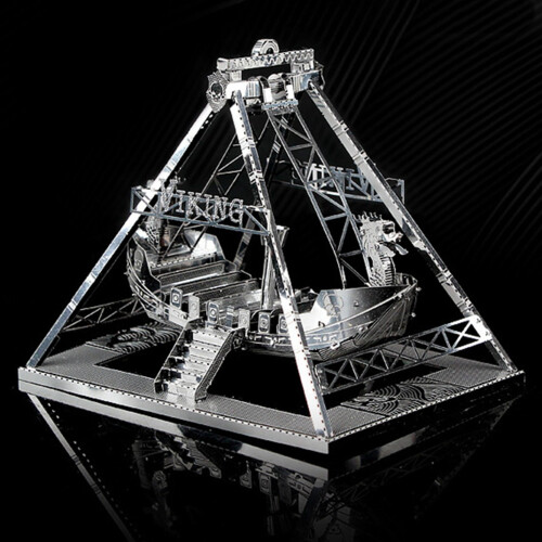 3D Metal Model Kit Viking Ship Assembly Model DIY 3D Cut Model 2