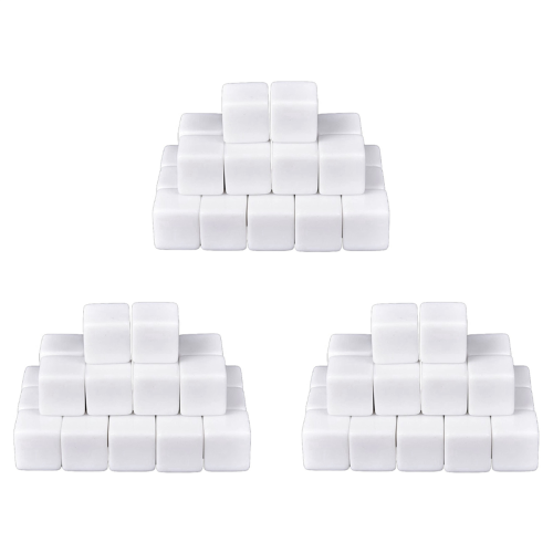 16MM Acrylic Cubes Blank Dice for ,Math Counting 50PCS