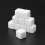 16MM Acrylic Cubes Blank Dice for ,Math Counting 50PCS 6
