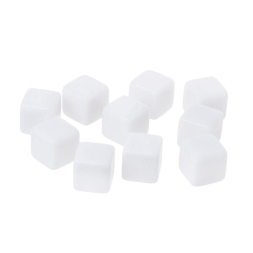 16MM Acrylic Cubes Blank Dice for ,Math Counting 50PCS 2